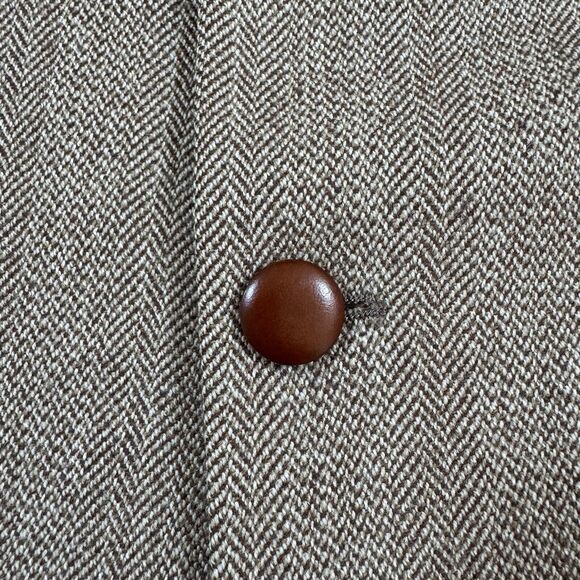 Vintage Yves Saint Laurent Wool Tweed Blazer Jacket Sport Coat YSL France 40 L - Picture 2 of 11